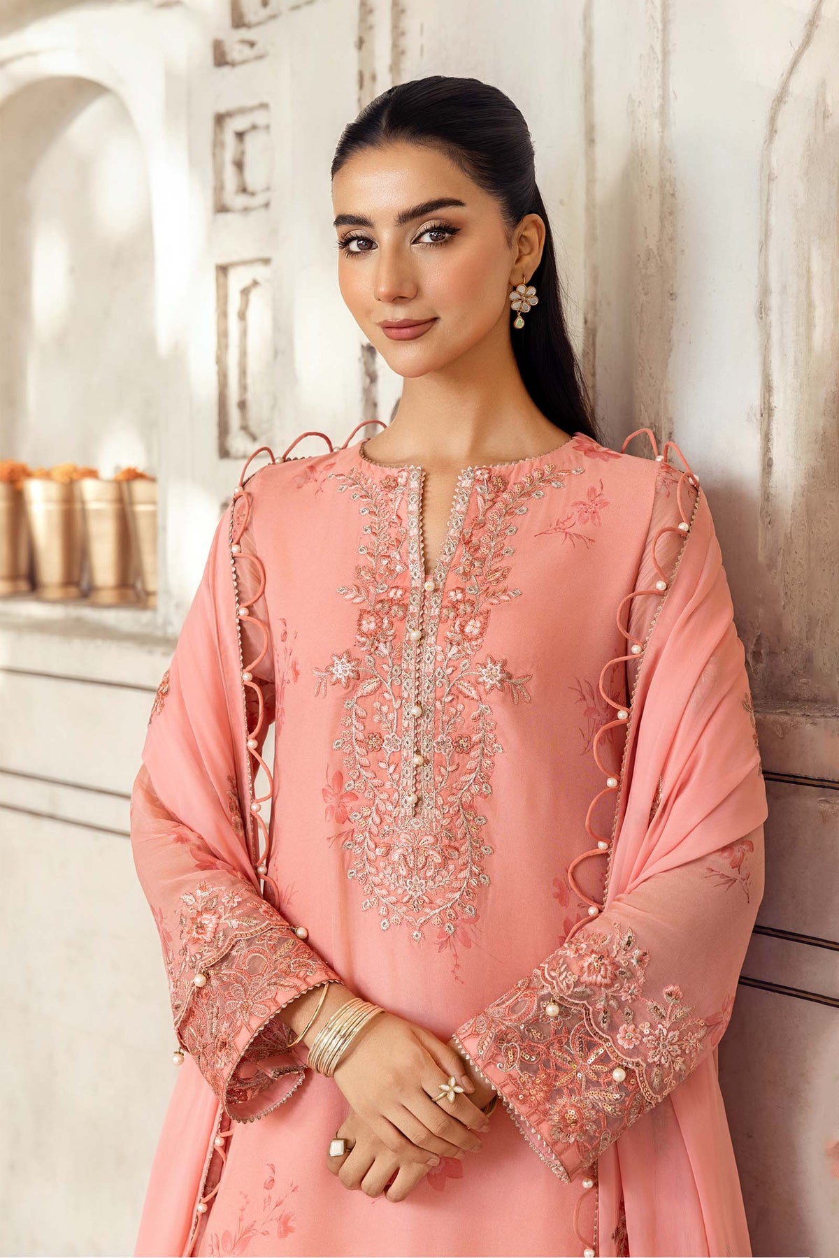 Maria B | Festive 25 | MB-FUS25-807 by Maria B - Designer Dress  - Type : Ladies Clothes - Available at Libayah - 100% Original 