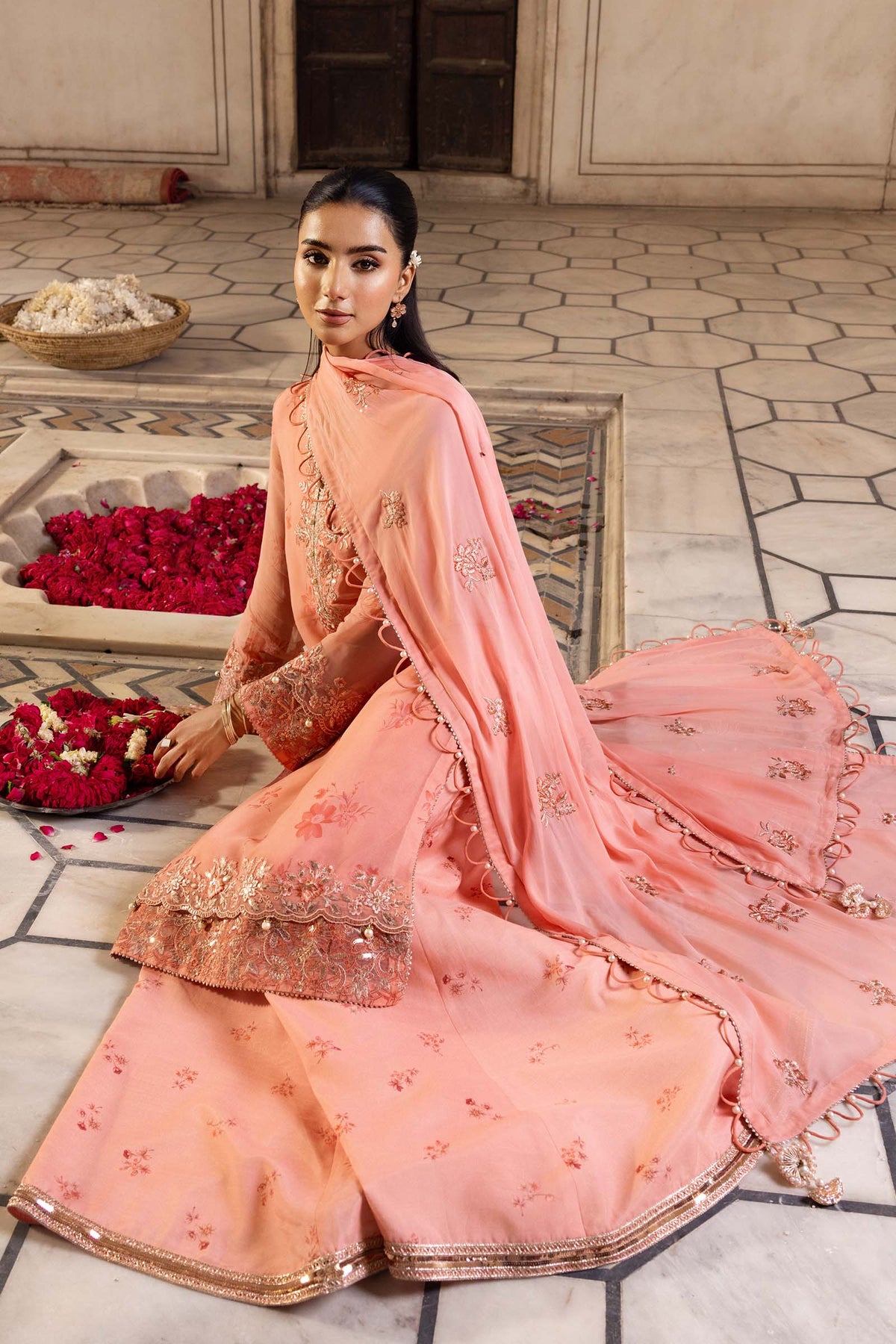 Maria B | Festive 25 | MB-FUS25-807 by Maria B - Designer Dress  - Type : Ladies Clothes - Available at Libayah - 100% Original 