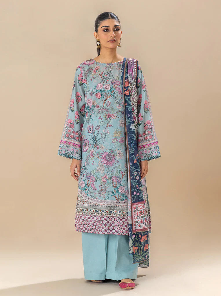Morbagh | Lawn Collection 24 | SOUL BLUE by Morbagh - Designer Dress - Type: Ladies Clothes - Available at Libayah - 100% Original
