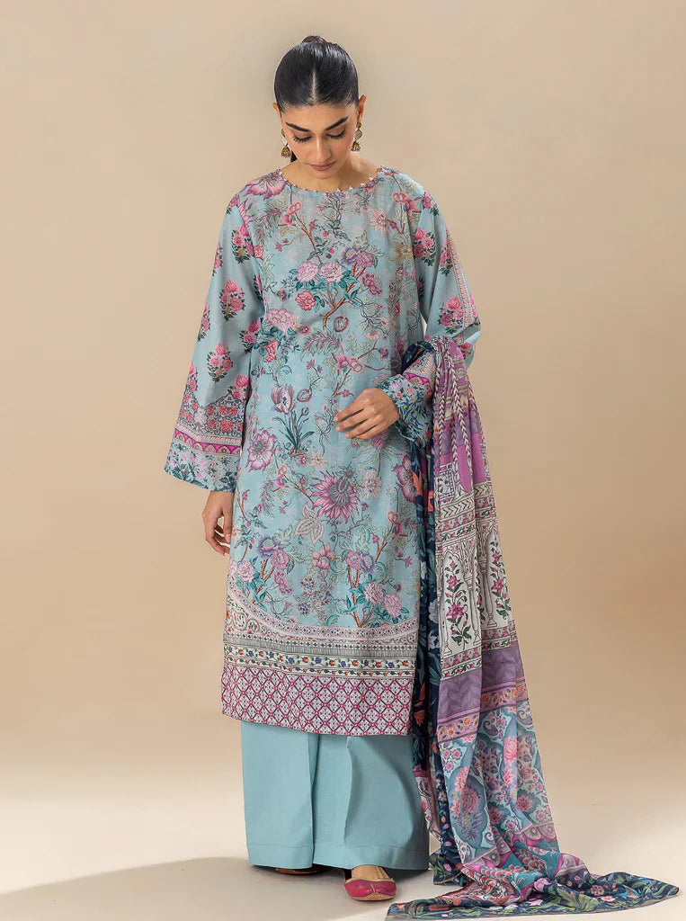 Morbagh | Lawn Collection 24 | SOUL BLUE by Morbagh - Designer Dress - Type: Ladies Clothes - Available at Libayah - 100% Original