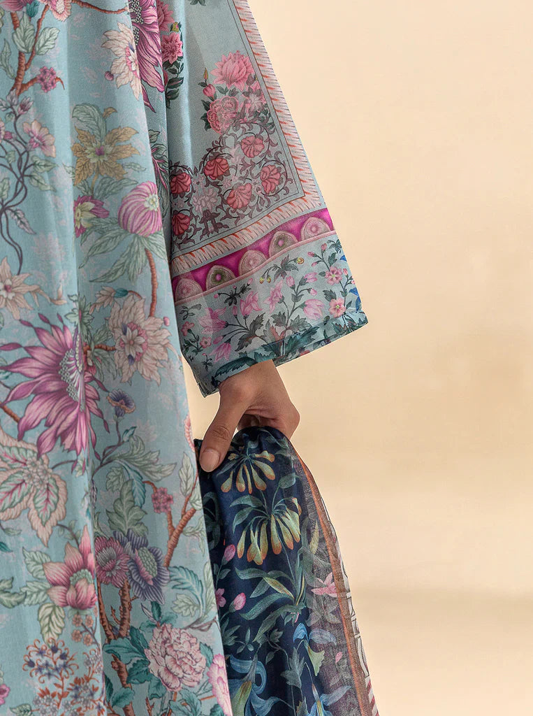 Morbagh | Lawn Collection 24 | SOUL BLUE by Morbagh - Designer Dress - Type: Ladies Clothes - Available at Libayah - 100% Original