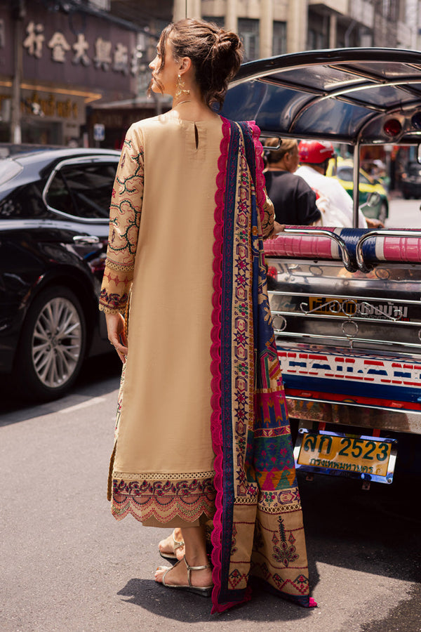 Marjjan | Carnation Lawn | MBL-13 B (BEIGE) by Marjjan - Designer Dress - Type: Ladies Clothes - Available at Libayah - 100% Original