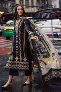 Marjjan | Carnation Lawn | MBL-14 A (BLACK) by Marjjan - Designer Dress - Type: Ladies Clothes - Available at Libayah - 100% Original