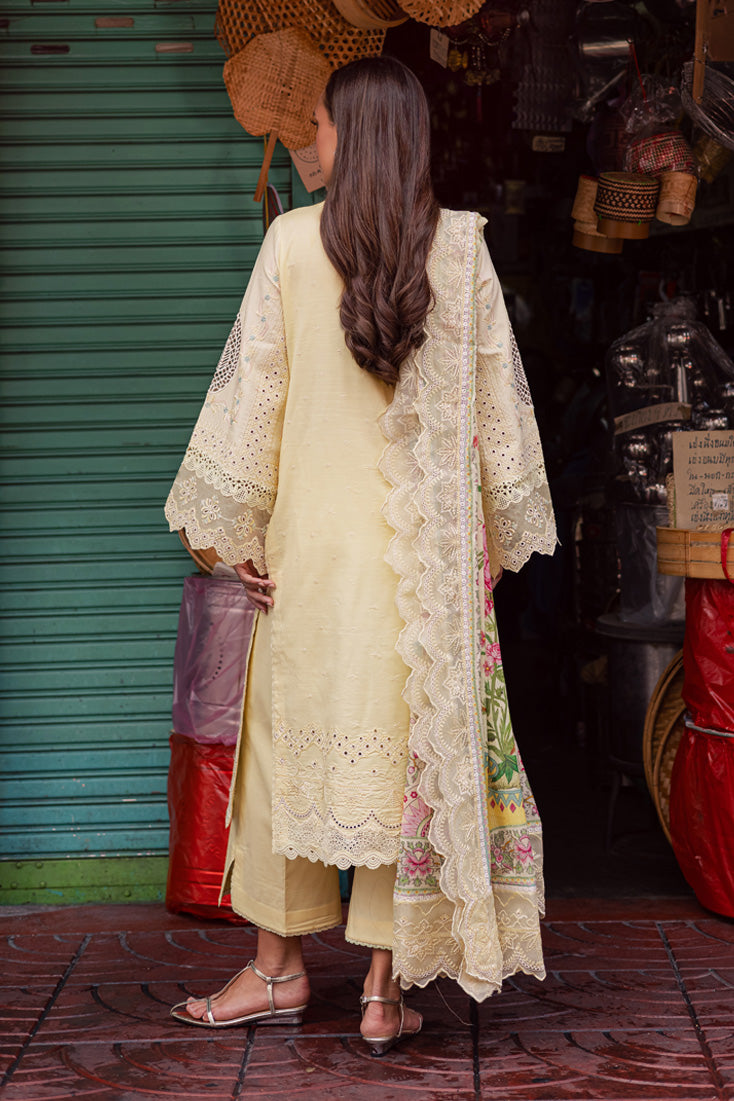 Marjjan | Carnation Lawn | MBL-14 B (LIME YELLOW) by Marjjan - Designer Dress - Type: Ladies Clothes - Available at Libayah - 100% Original