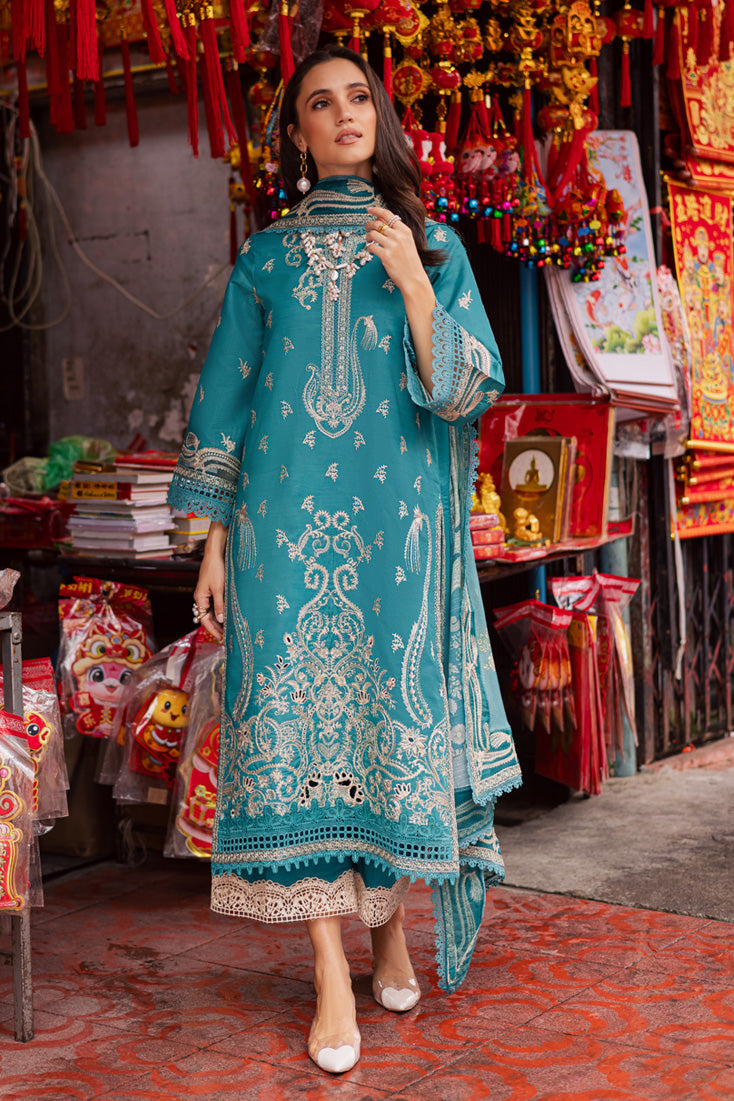 Marjjan | Carnation Lawn | MBL-15 B (LIGHT ZINC) by Marjjan - Designer Dress - Type: Ladies Clothes - Available at Libayah - 100% Original