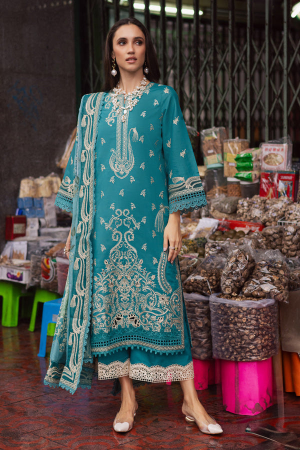 Marjjan | Carnation Lawn | MBL-15 B (LIGHT ZINC) by Marjjan - Designer Dress - Type: Ladies Clothes - Available at Libayah - 100% Original