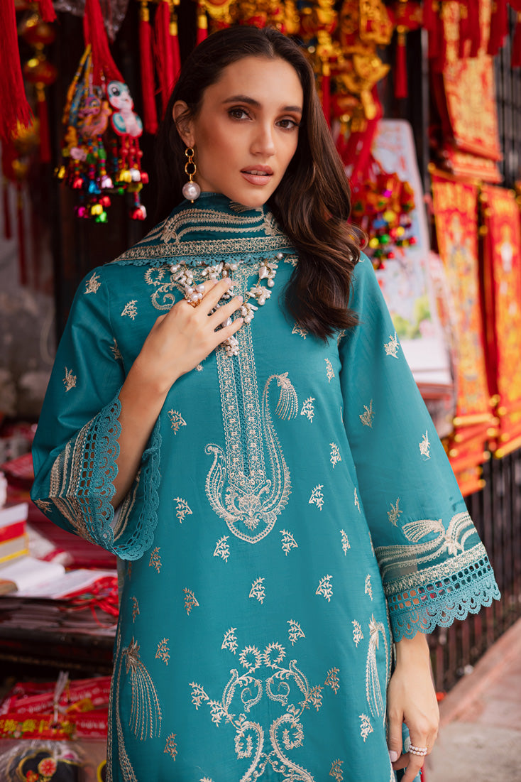 Marjjan | Carnation Lawn | MBL-15 B (LIGHT ZINC) by Marjjan - Designer Dress - Type: Ladies Clothes - Available at Libayah - 100% Original