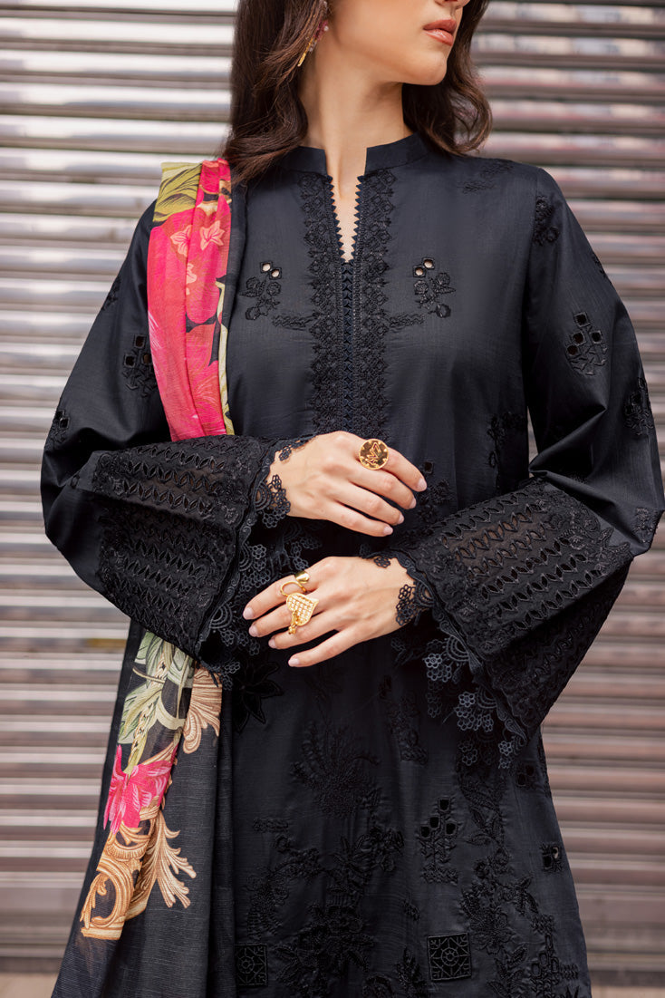 Marjjan | Carnation Lawn | MBL-16 B (BLACK) by Marjjan - Designer Dress - Type: Ladies Clothes - Available at Libayah - 100% Original