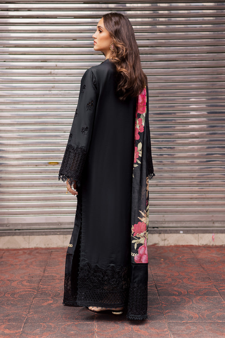 Marjjan | Carnation Lawn | MBL-16 B (BLACK) by Marjjan - Designer Dress - Type: Ladies Clothes - Available at Libayah - 100% Original