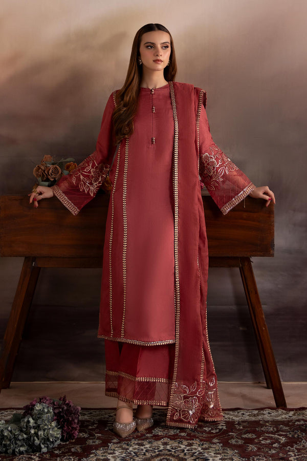 Maria B | Pre fall Dresses | MBS-W25-01 A by Maria B - Designer Dress  - Type : Ladies Clothes - Available at Libayah - 100% Original 