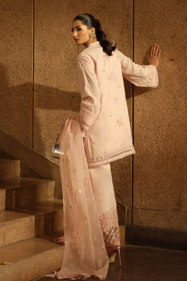 Maria B | Pre fall Dresses | MBS-W25-02 PK by Maria B - Designer Dress  - Type : Ladies Clothes - Available at Libayah - 100% Original 