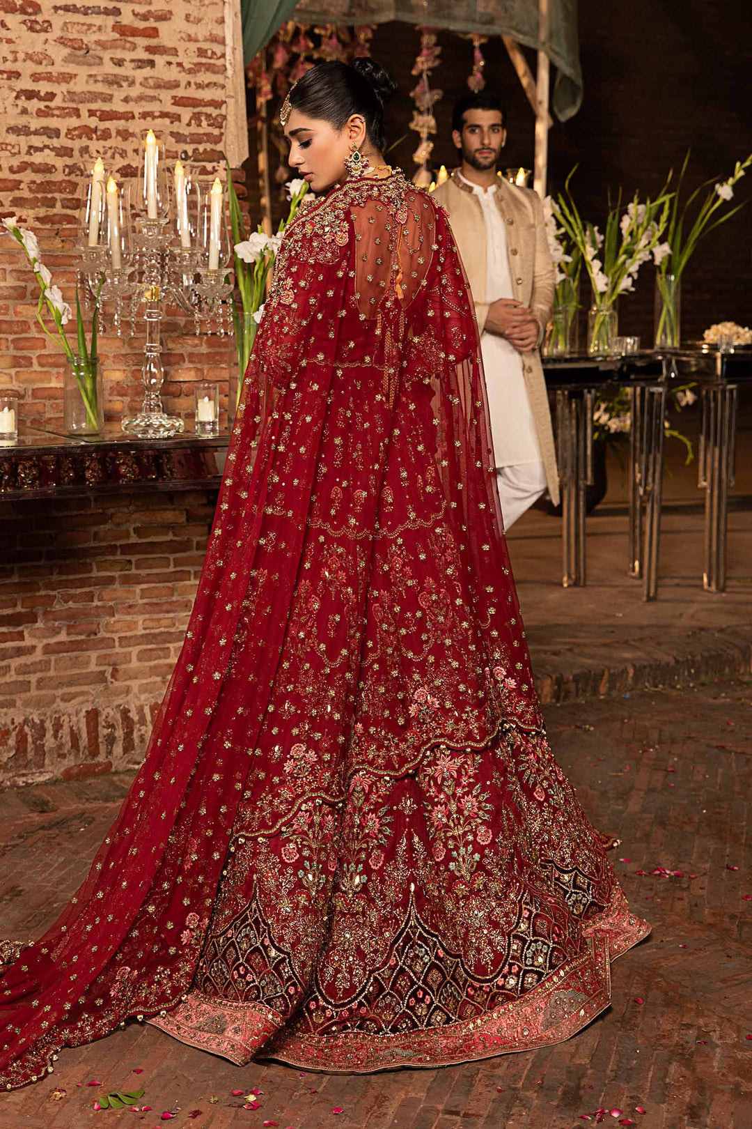 Maria B | Bridal Couture | Roza by Maria B - Designer Dress - Type: Ladies Clothes - Available at Libayah - 100% Original