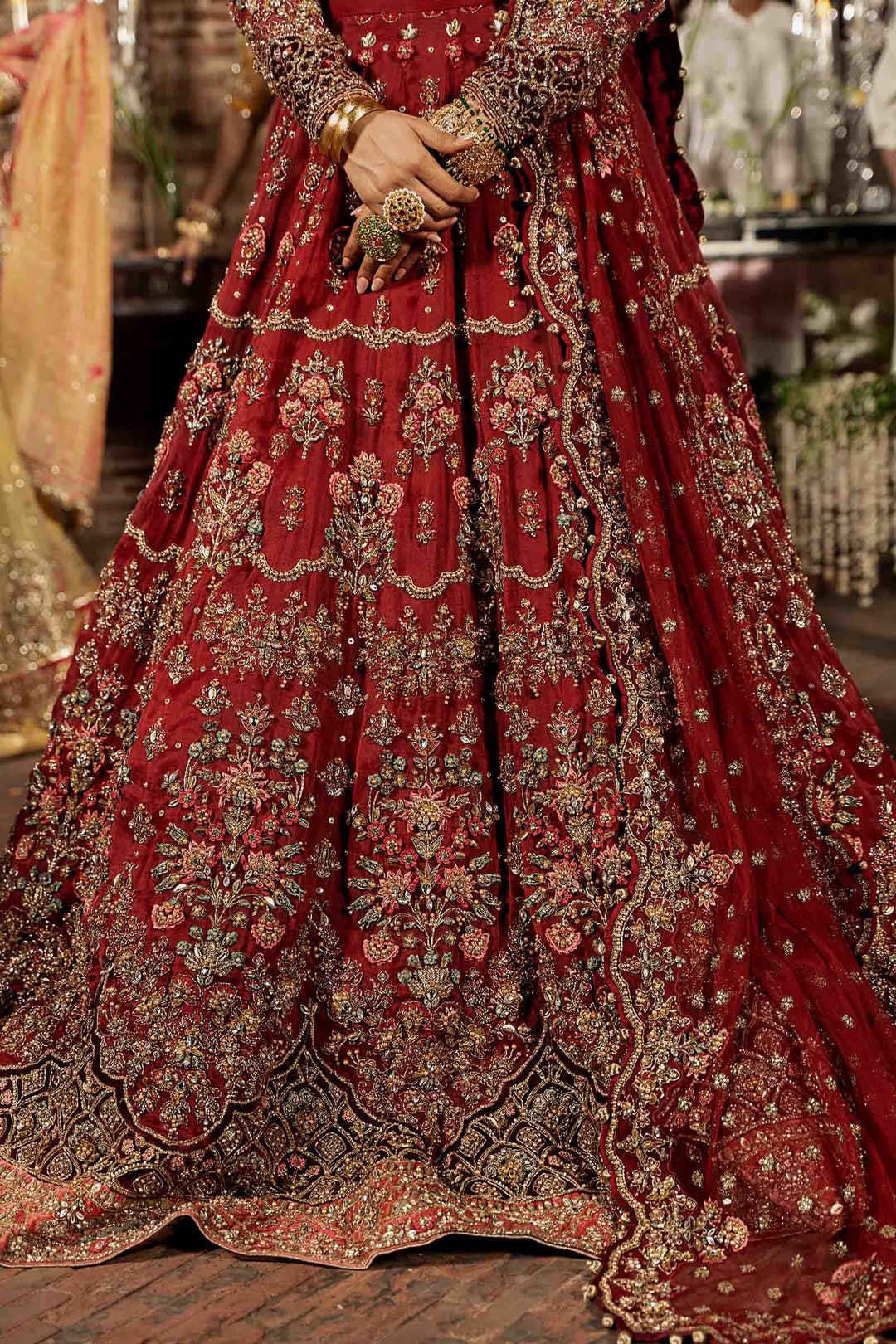 Maria B | Bridal Couture | Roza by Maria B - Designer Dress - Type: Ladies Clothes - Available at Libayah - 100% Original