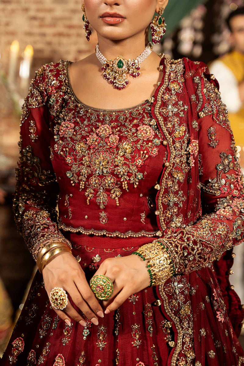 Maria B | Bridal Couture | Roza by Maria B - Designer Dress - Type: Ladies Clothes - Available at Libayah - 100% Original