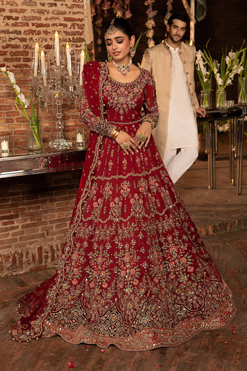 Maria B | Bridal Couture | Roza by Maria B - Designer Dress - Type: Ladies Clothes - Available at Libayah - 100% Original