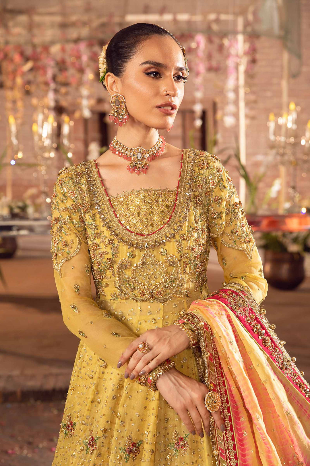 Maria B | Bridal Couture | Oriel by Maria B - Designer Dress - Type: Ladies Clothes - Available at Libayah - 100% Original