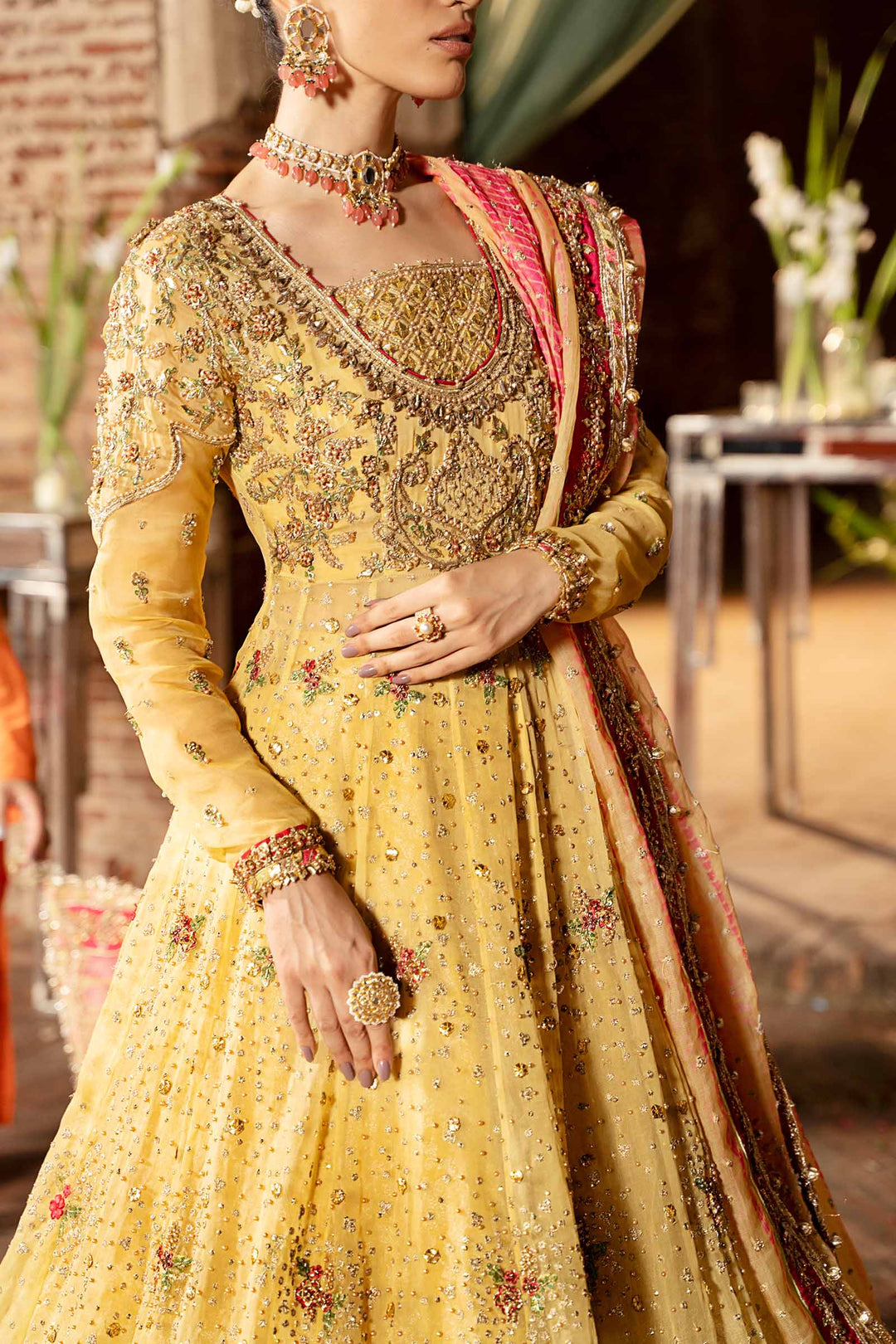 Maria B | Bridal Couture | Oriel by Maria B - Designer Dress - Type: Ladies Clothes - Available at Libayah - 100% Original