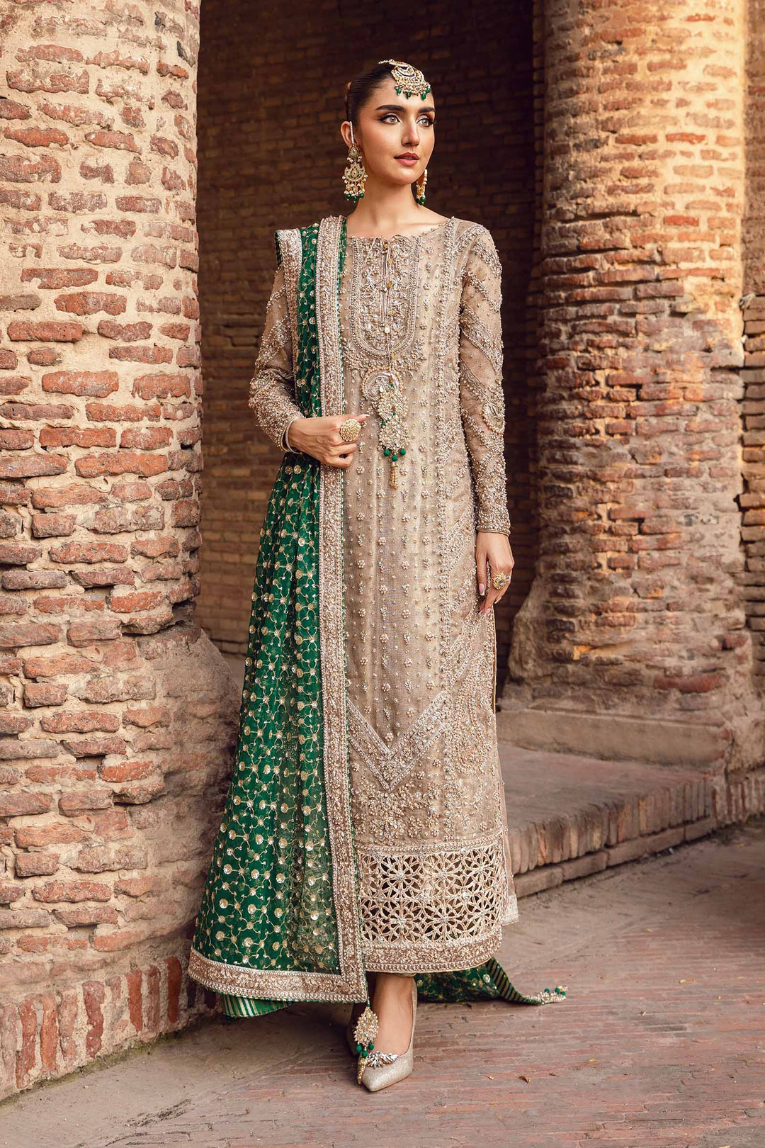 Maria B | Bridal Couture | Widad by Maria B - Designer Dress - Type: Ladies Clothes - Available at Libayah - 100% Original