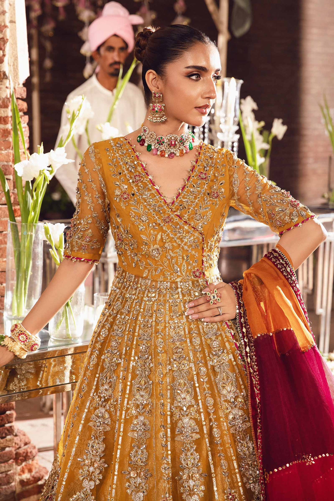 Maria B | Bridal Couture | Zehrin by Maria B - Designer Dress - Type: Ladies Clothes - Available at Libayah - 100% Original