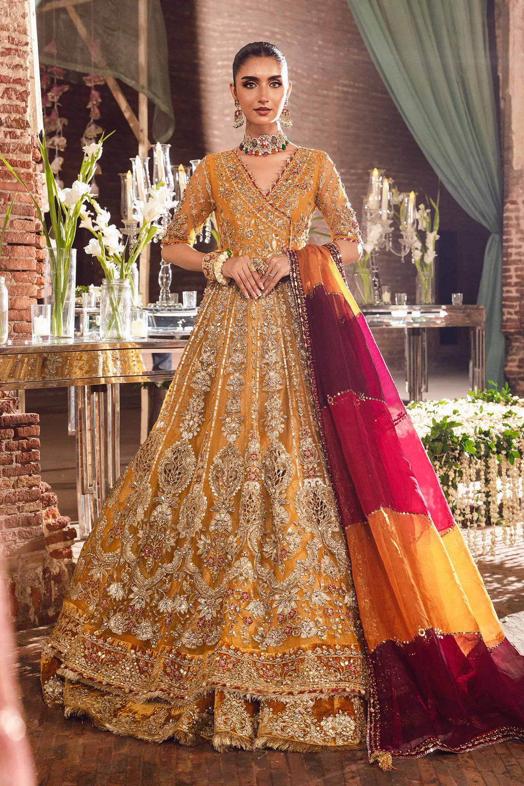 Maria B | Bridal Couture | Zehrin by Maria B - Designer Dress - Type: Ladies Clothes - Available at Libayah - 100% Original