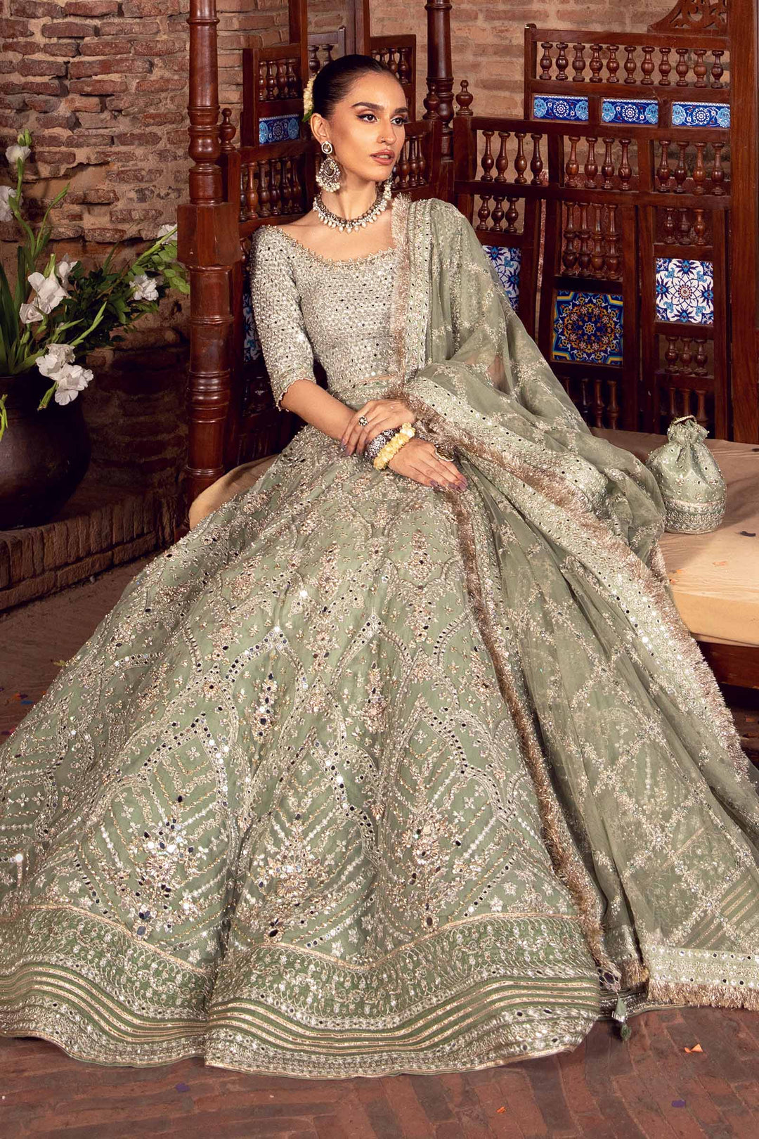 Maria B | Bridal Couture | Sarai by Maria B - Designer Dress - Type: Ladies Clothes - Available at Libayah - 100% Original