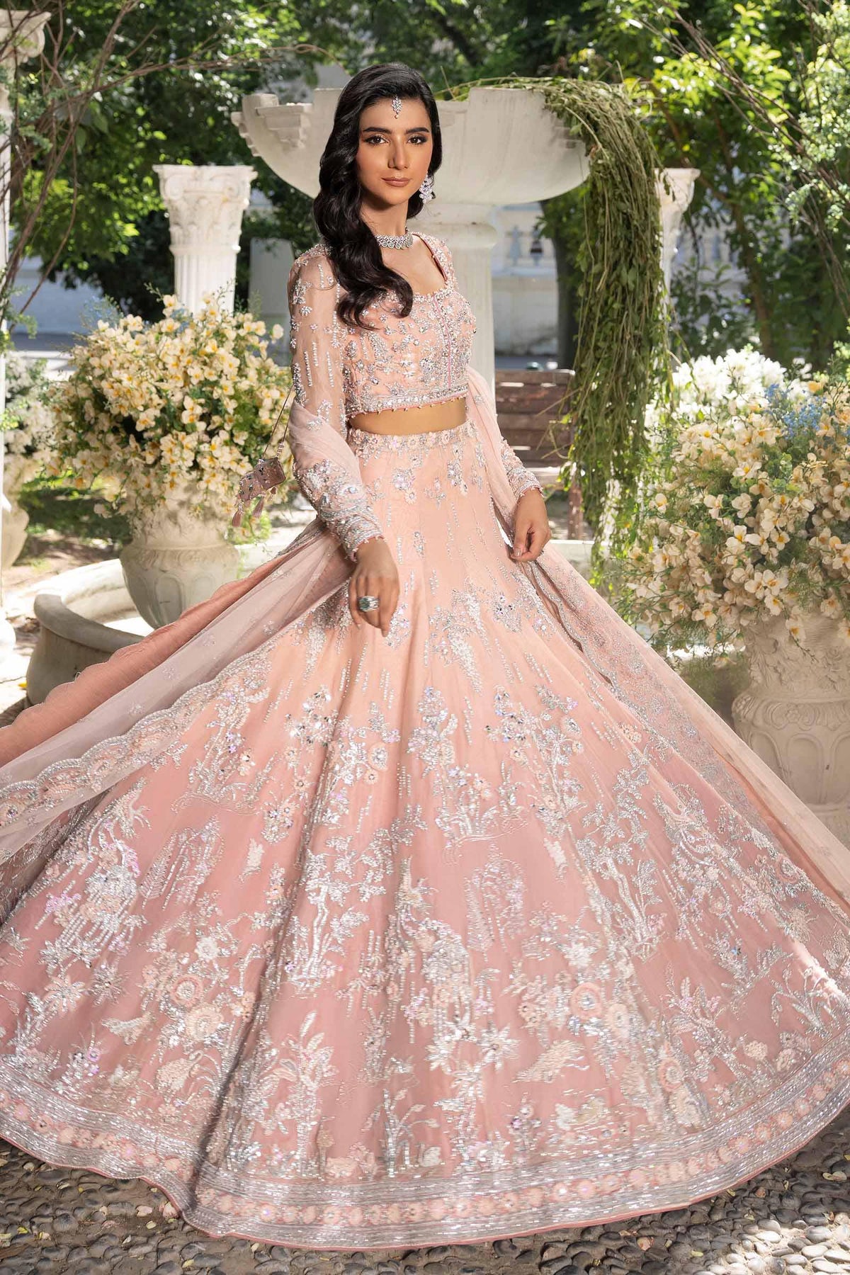Maria B | Royal Rawa Bridal Couture | Elain - Designer Dress - Type : Ladies Clothes - Available at Libayah - 100% Original