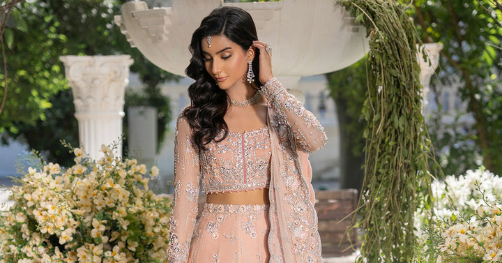 Maria B | Royal Rawa Bridal Couture | Elain - Designer Dress - Type : Ladies Clothes - Available at Libayah - 100% Original