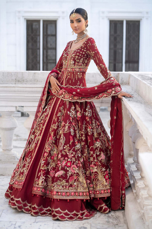 Maria B | Royal Rawa Bridal Couture | Raizel - Designer Dress - Type : Ladies Clothes - Available at Libayah - 100% Original
