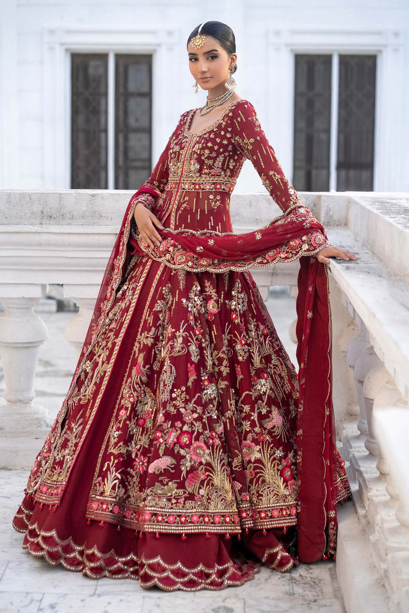 Maria B | Royal Rawa Bridal Couture | Raizel - Designer Dress - Type : Ladies Clothes - Available at Libayah - 100% Original