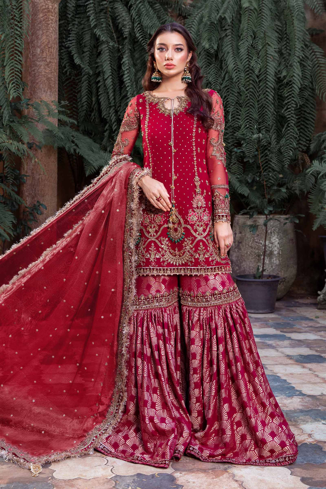 Maria B | Bridal Couture | Shireen by Maria B - Designer Dress - Type: Ladies Clothes - Available at Libayah - 100% Original