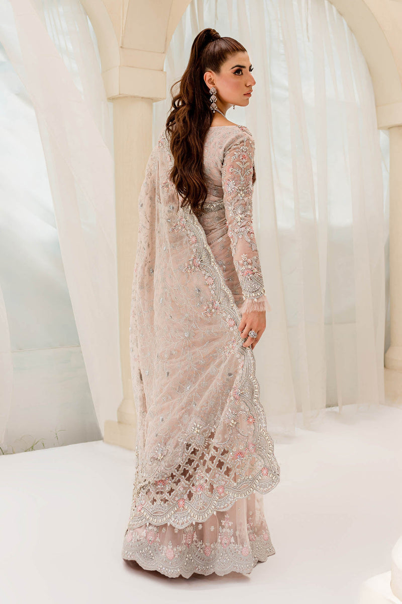 Maria B | Bridal Couture | Pale Pink MC-909 by Maria B - Designer Dress - Type: Ladies Clothes - Available at Libayah - 100% Original