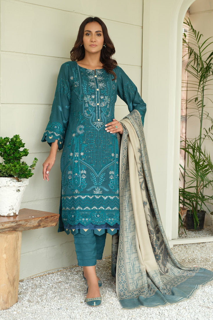 Marjjan | Aangan Embroidered Viscose |  MDS-69 (SEA GREEN) by Marjjan - Designer Dress - Type: Ladies Clothes - Available at Libayah - 100% Original