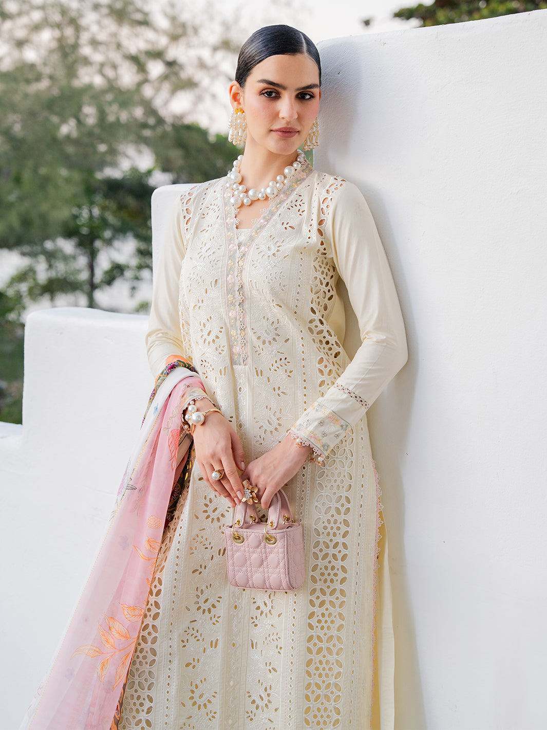Izel | Dareen Luxury Lawn 26 | Mehmal by Izel - Designer Dress - Type : Luxury Dress - Available at Libayah - 100% Original