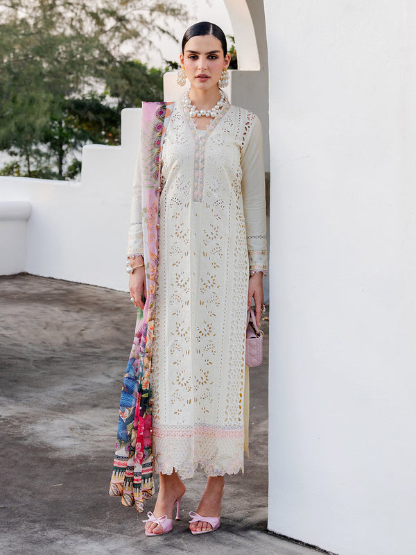 Izel | Dareen Luxury Lawn 26 | Mehmal by Izel - Designer Dress - Type : Luxury Dress - Available at Libayah - 100% Original