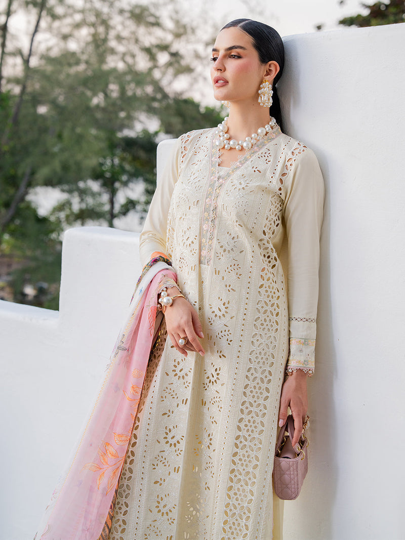 Izel | Dareen Luxury Lawn 26 | Mehmal by Izel - Designer Dress - Type : Luxury Dress - Available at Libayah - 100% Original