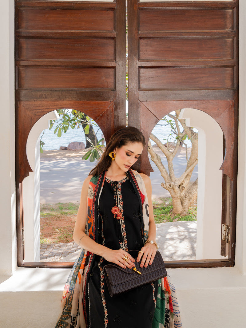 Izel | Dareen Luxury Lawn 26 | Mehvar by Izel - Designer Dress - Type : Luxury Dress - Available at Libayah - 100% Original