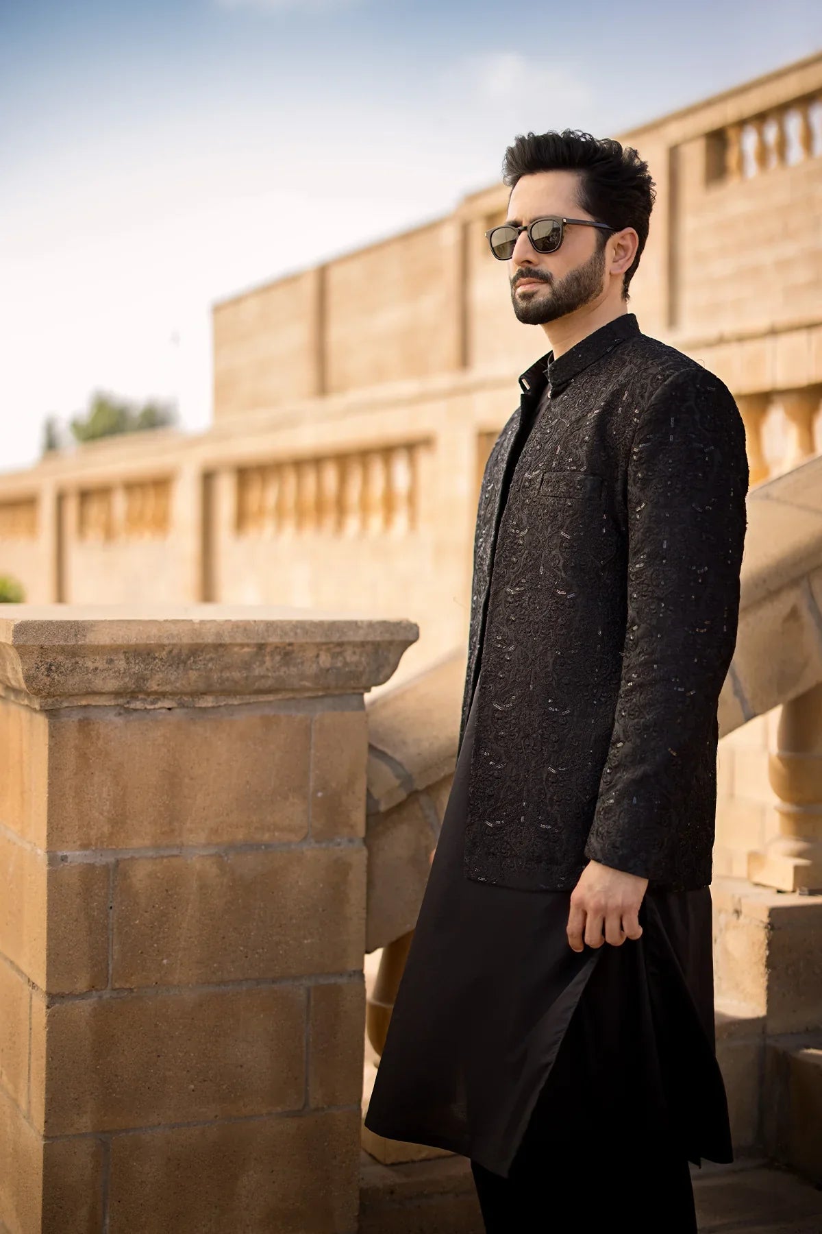 Pakistani Menswear | EK-MEER by Libayah Ltd. - Designer Dress - Type: Menswear - Available at Libayah - 100% Original
