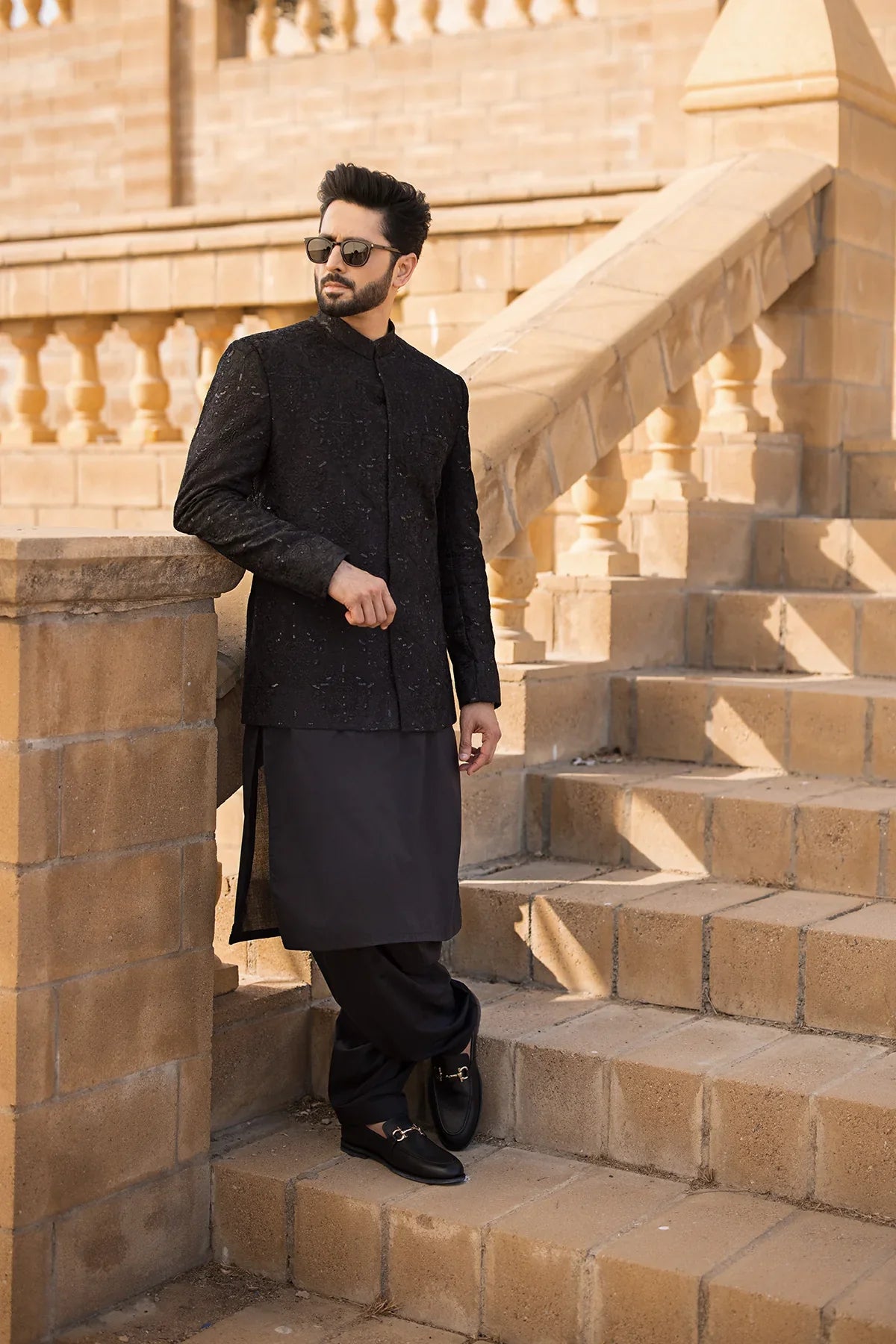 Pakistani Menswear | EK-MEER by Libayah Ltd. - Designer Dress - Type: Menswear - Available at Libayah - 100% Original