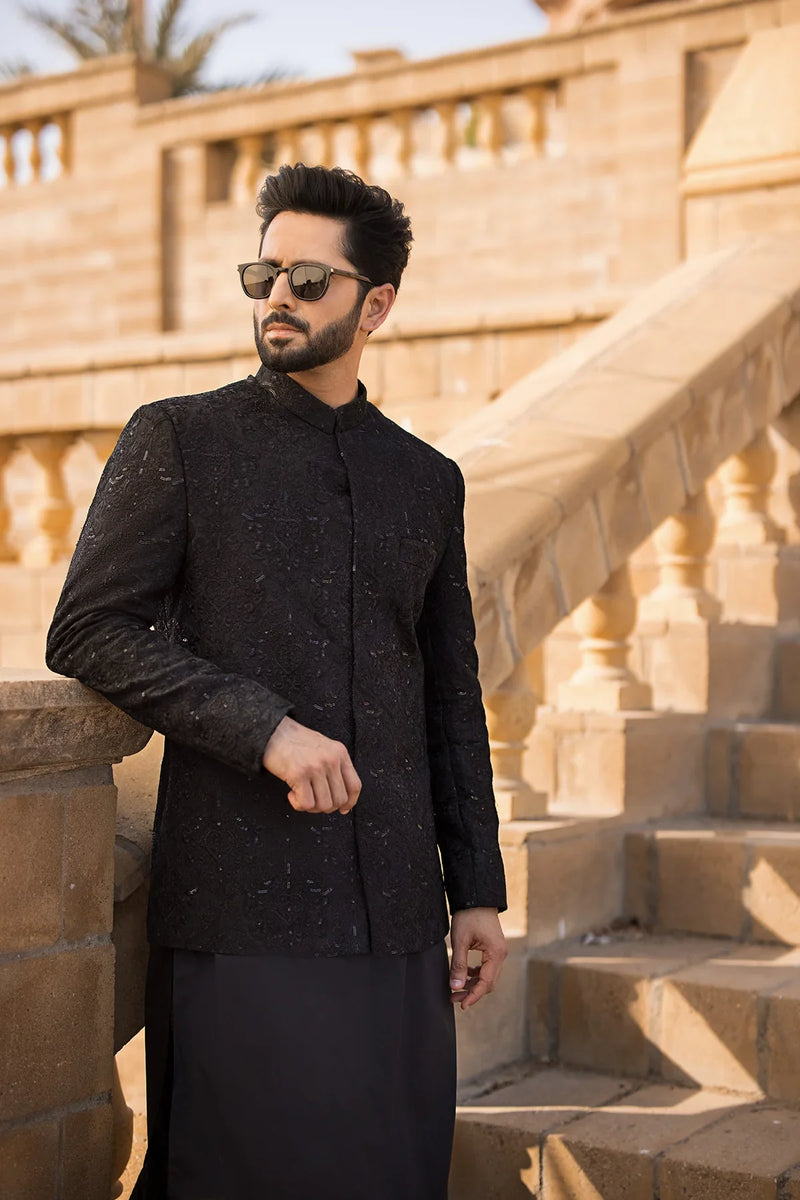 Pakistani Menswear | EK-MEER by Libayah Ltd. - Designer Dress - Type: Menswear - Available at Libayah - 100% Original