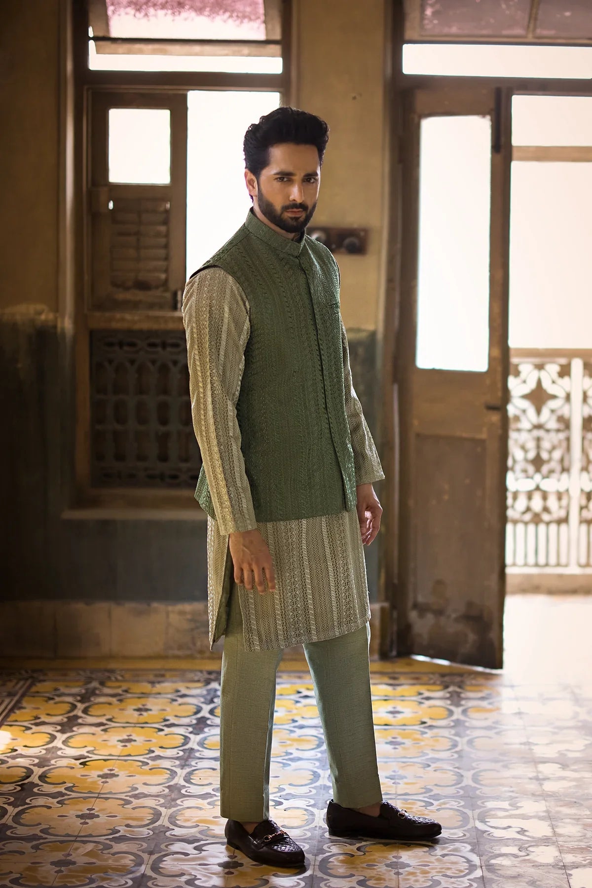 Pakistani Menswear | EK-Sardar by Libayah Ltd. - Designer Dress - Type: Menswear - Available at Libayah - 100% Original