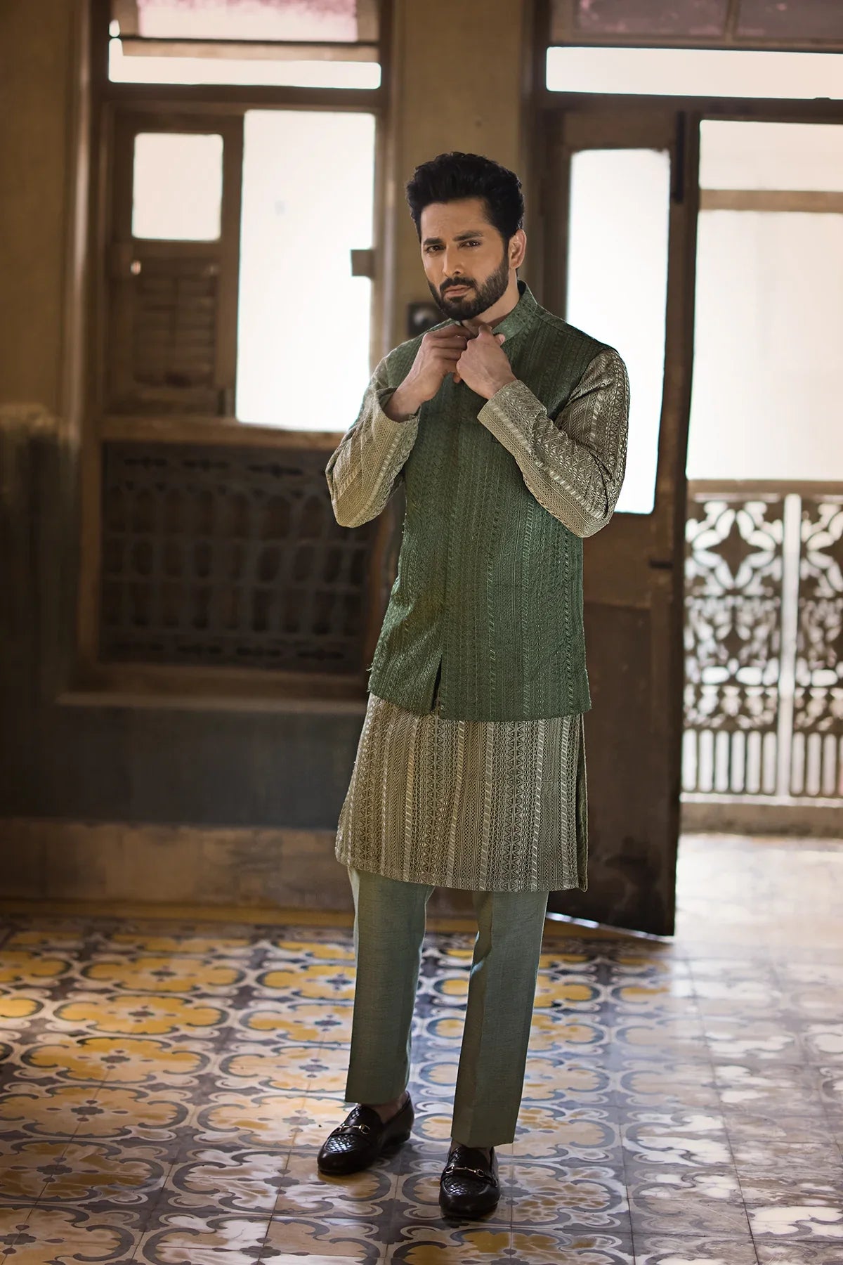 Pakistani Menswear | EK-Sardar by Libayah Ltd. - Designer Dress - Type: Menswear - Available at Libayah - 100% Original