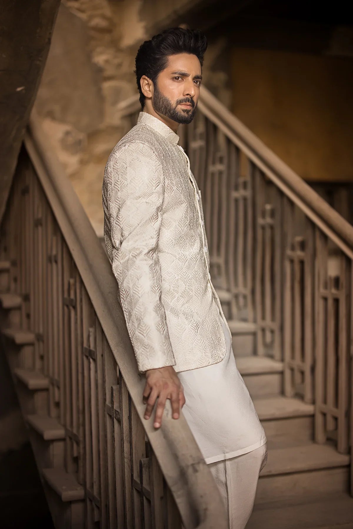 Pakistani Menswear | EK-Salar by Libayah Ltd. - Designer Dress - Type: Menswear - Available at Libayah - 100% Original