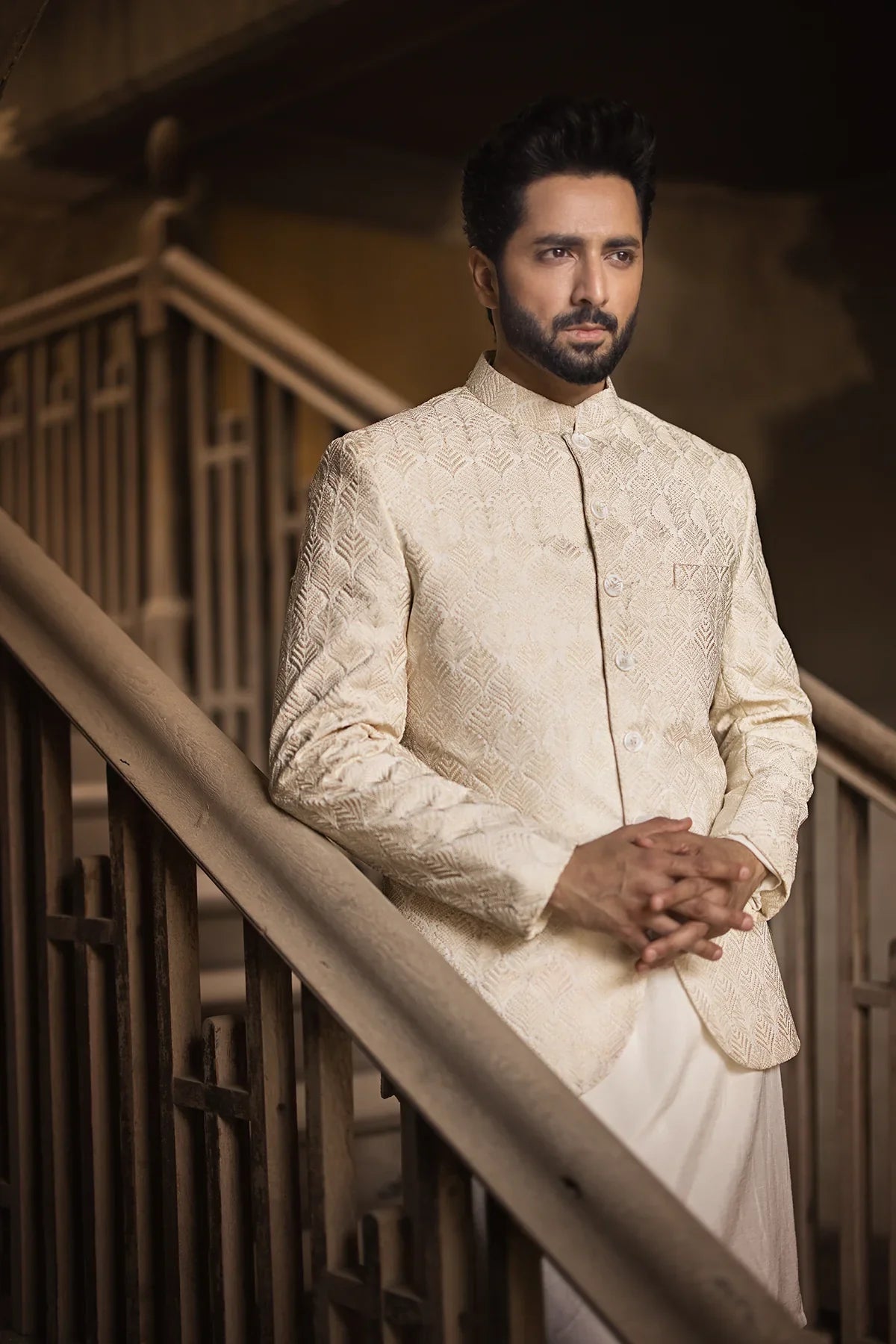 Pakistani Menswear | EK-Salar by Libayah Ltd. - Designer Dress - Type: Menswear - Available at Libayah - 100% Original
