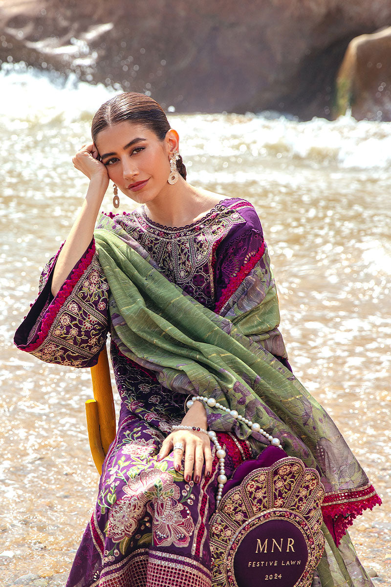 MNR | Festive Lawn 24 | GUL-E-LALA by MNR - Designer Dress - Type: Ladies Clothes - Available at Libayah - 100% Original