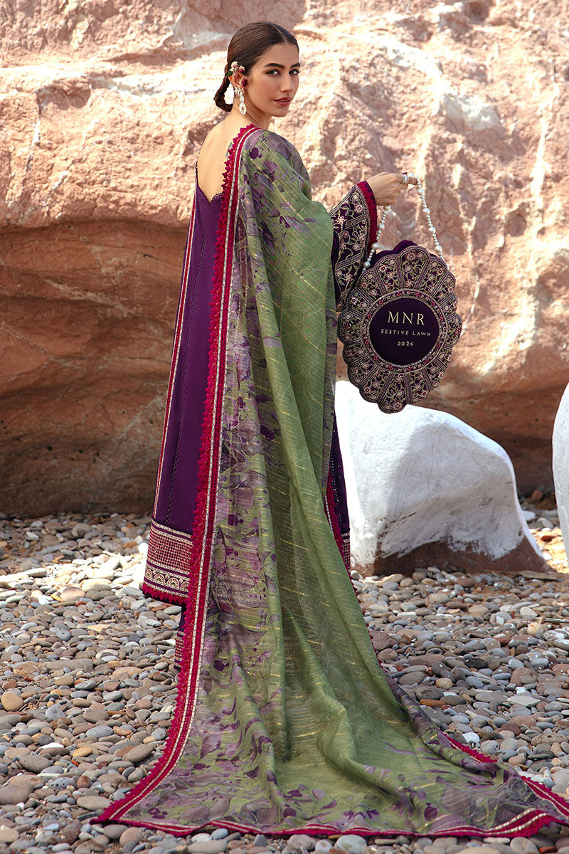 MNR | Festive Lawn 24 | GUL-E-LALA by MNR - Designer Dress - Type: Ladies Clothes - Available at Libayah - 100% Original