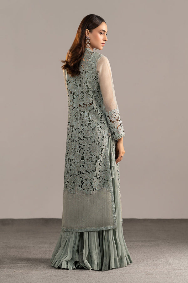 Maria B | Luxury Formals | MGL-EF26-01-Ice Blue by Maria B - Designer Dress  - Type : Ladies Clothes - Available at Libayah - 100% Original 