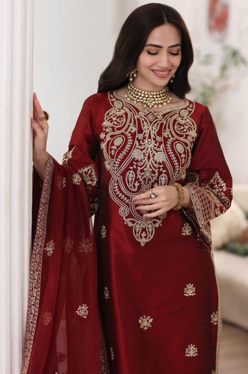 Mohagni | Ishq Aatish Formals | MGS-08 ANARKALI by Mohagni - Designer Dress - Type: Ladies Clothes - Available at Libayah - 100% Original