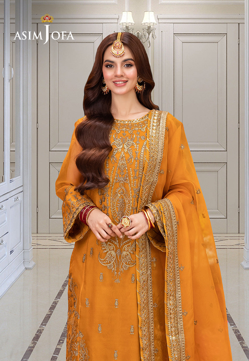Asim Jofa | festive luxe | AJEM-12 by Asim Jofa - Designer Dress - Type: Ladies Clothes - Available at Libayah - 100% Original