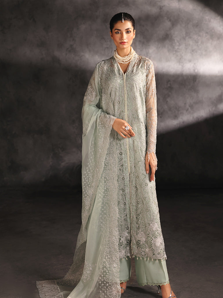 Rajbari | Sage Chiffon Edit | Astoria by Rajbari - Designer Dress - Type: Formal - Available at Libayah - 100% Original