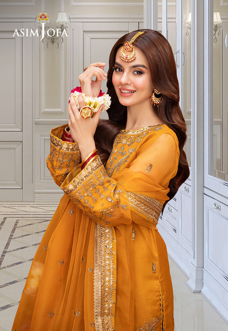 Asim Jofa | festive luxe | AJEM-12 by Asim Jofa - Designer Dress - Type: Ladies Clothes - Available at Libayah - 100% Original